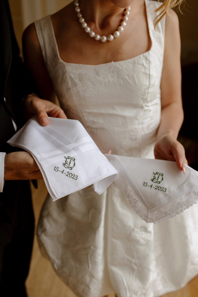 Personalised Wedding Details - Embroidered Hankies & Bouquet Ribbons You’ll Love
