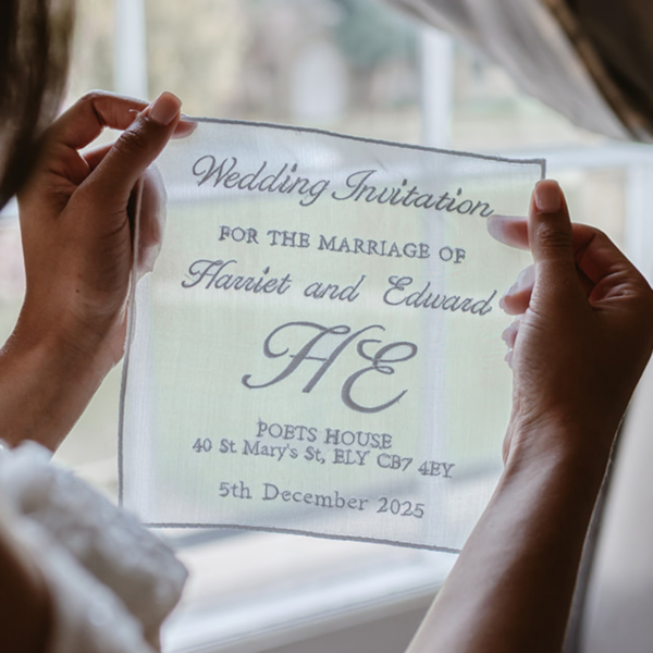 Silk Organza Wedding Invitation Save the Date