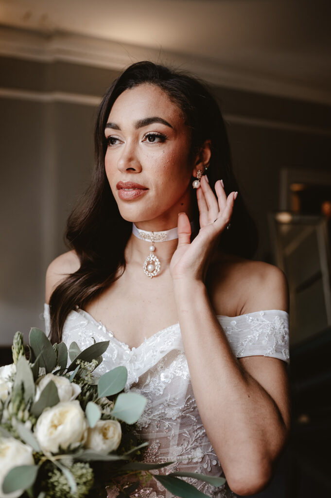 Chic Bridal Prep Photography Ideas at Poets House