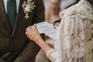 Vows on handkerchief
