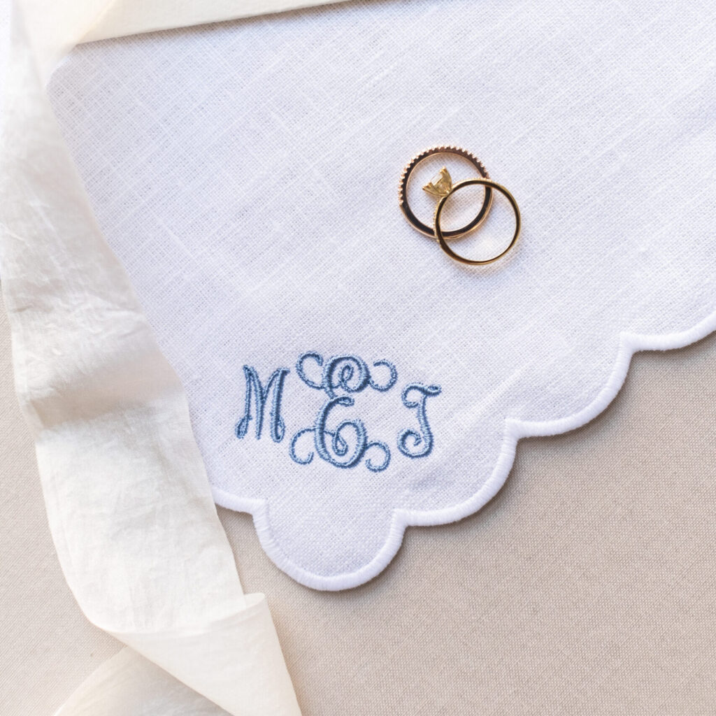 Monogrammed Hankies: The Perfect Personalised Wedding Detail