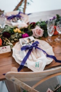 Rustic Luxe Wedding with Personalised Wedding Napkins